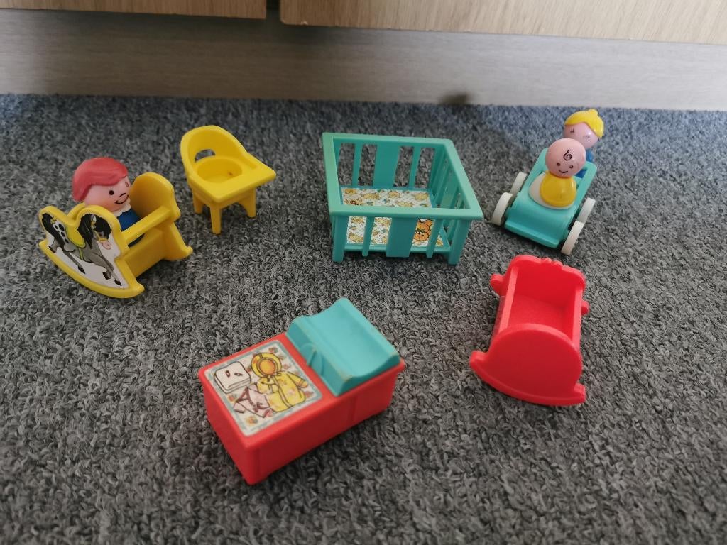 Klein speelgoed baby bedje, wandelwagen, box etc merk r-toys, Ophalen of Verzenden, Gebruikt, Overige typen