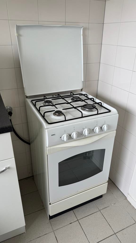 Avance Gasfornuis met Oven - Compact 50cm breed, Witgoed en Apparatuur, Fornuizen, Ophalen, Gebruikt, 4 kookzones, Gas