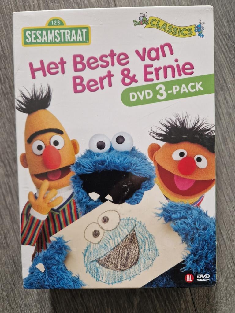 Sesamstraat: Het Beste van Bert & Ernie DVD 3-pack NIEUW, Alle leeftijden, Boxset, Ophalen of Verzenden, Tv fictie