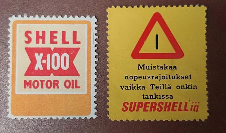 Finland  Cinderella Sluitzegels reclame Shell Olie, Postzegels en Munten, Postzegels | Europa | Scandinavië, Postfris, Finland