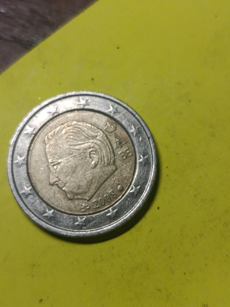 2 Euro munt België 2008 Koning Albert II, Postzegels en Munten, Munten | Europa | Euromunten, Ophalen of Verzenden, België, 2 euro