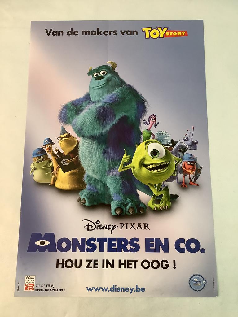 MONSTERS & CO   filmposter   40-60 cm, Ophalen of Verzenden, Zo goed als nieuw