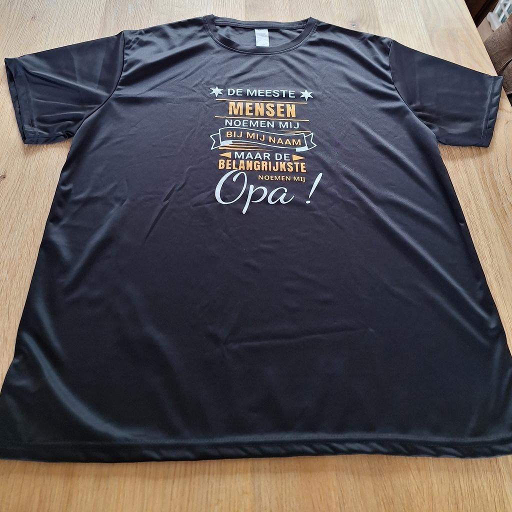 Shirt heren maat L /XL nieuw. Met grappige tekst over opa., Ophalen of Verzenden, Nieuw, Maat 56/58 (XL), Zwart