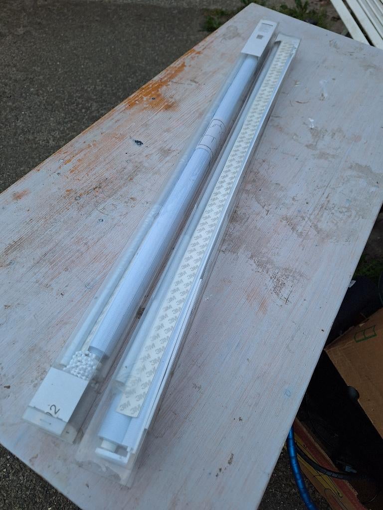 2 duo rolgordijnen Nieuw, Ophalen, Wit, Nieuw, 50 tot 100 cm