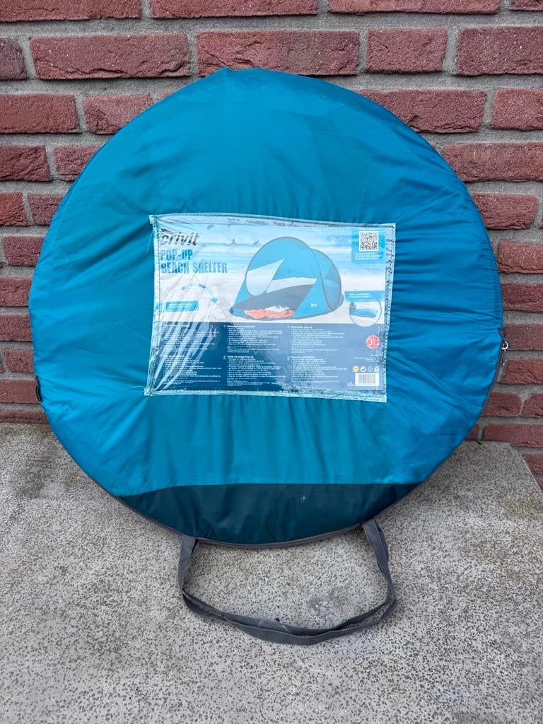 Crivit Pop-up Strandtent, Ophalen of Verzenden, Zo goed als nieuw, Tot en met 2