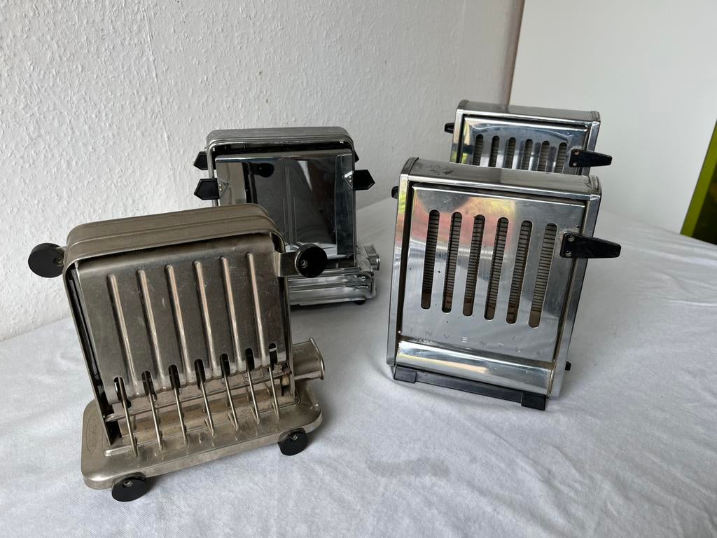 4 vintage broodroosters, Ophalen of Verzenden, Gebruikt