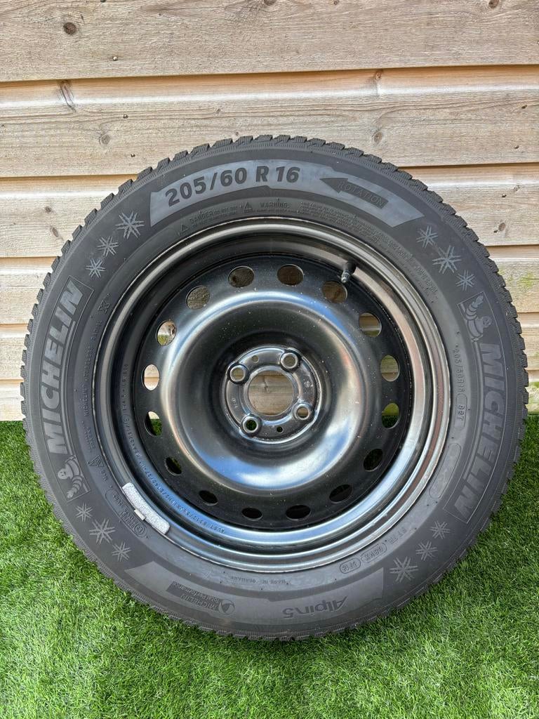 4x MICHELIN ALPIN 5 205/60 R16 92T Winterbanden, Auto-onderdelen, Banden en Velgen, Ophalen, Gebruikt, 16 inch, Band(en)