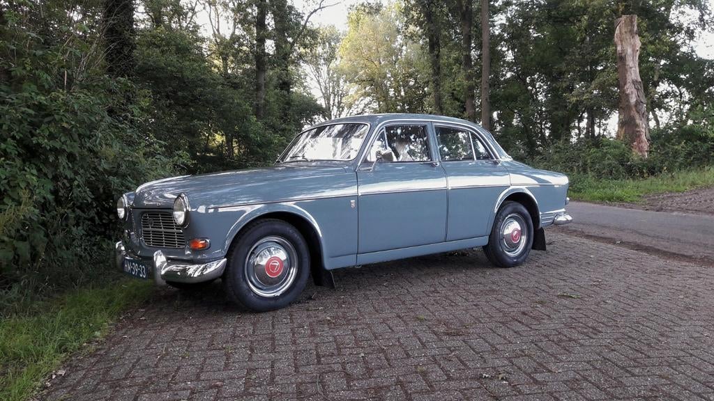 Volvo Amazon 122s, 4 drs. blauw, mooie auto!, Auto's, Blauw, Origineel Nederlands, Handgeschakeld, Grijs