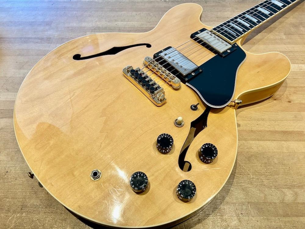Gibson 1989 ES-347S Antique Natural + Case, Ophalen of Verzenden, Zo goed als nieuw, Semi-solid body, Gibson