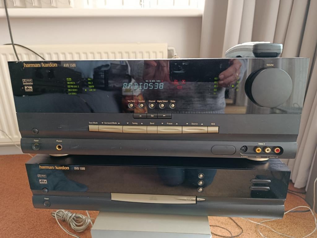 Harman Kardon AVR / DVD1500 home cinema tuner versterker dvd, Audio, Tv en Foto, Stereo-sets, Ophalen of Verzenden, Gebruikt, Overige merken