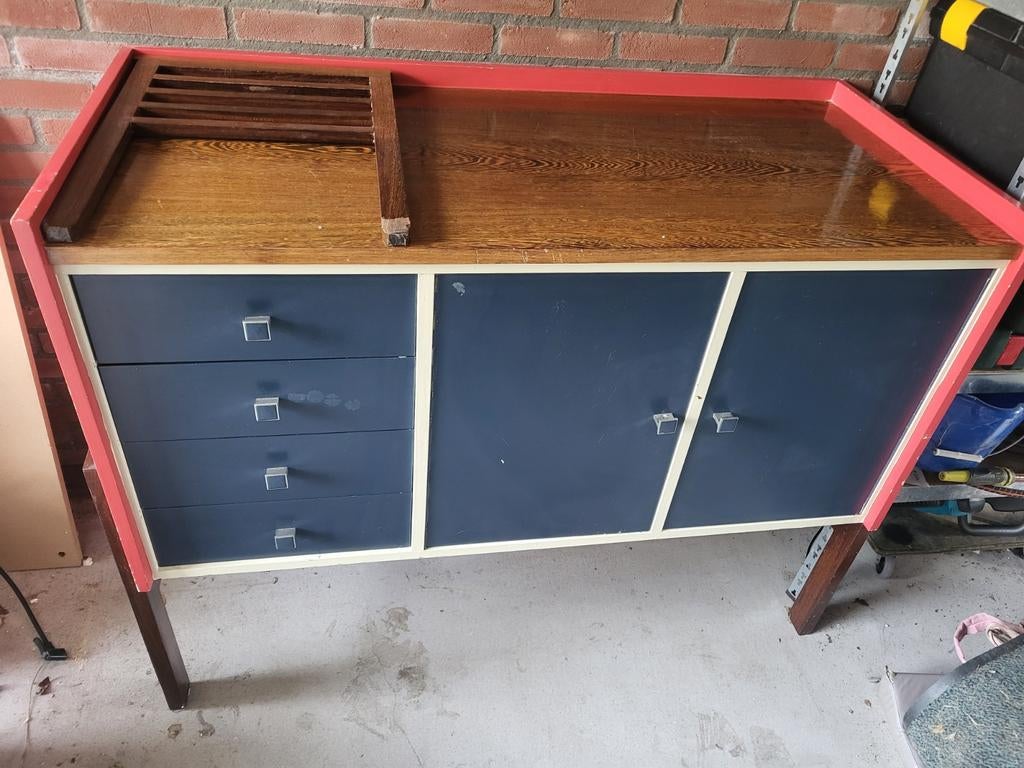 Degelijke commode met Lades en Kastjes, Ophalen, Gebruikt, 100 tot 150 cm, Klassiek