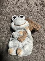 Kikker met welkom bord, Ophalen of Verzenden, Gebruikt, Dier