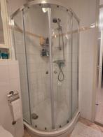 Nette hoekdouchecabine - Zgan - ophalen vanaf 30 maart, Ophalen, Zo goed als nieuw, Met douche