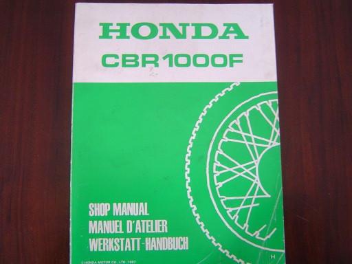 Honda CBR1000F 1987 motorcycle shop manual CBR1000 F, Motoren, Ophalen of Verzenden, Honda