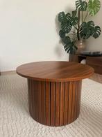 Stijlvolle ronde salontafel van hout 67, Ophalen, Japandi, Gebruikt, 50 tot 100 cm