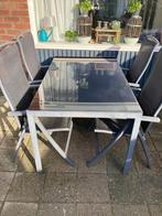 Tuintafel met stoelen af halen in Zwijndrecht, Ophalen of Verzenden, Zo goed als nieuw