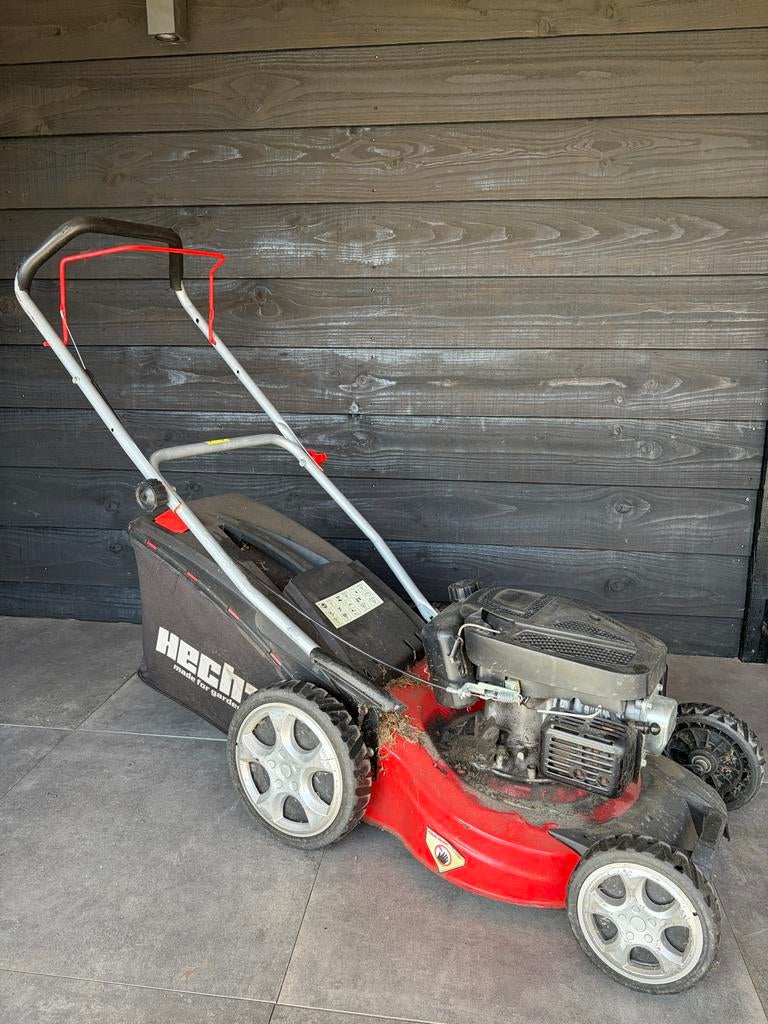 Hecht 543 2-takt Benzine Grasmaaier - 43 cm Maaibreedte, Ophalen, Cirkelmaaier, Gebruikt, 40 t/m 49 cm