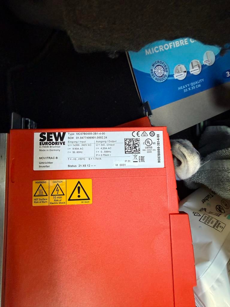 SEW Eurodrive MOVITRAC B Inverter MC07B0008-2B1-4-00, Ophalen of Verzenden