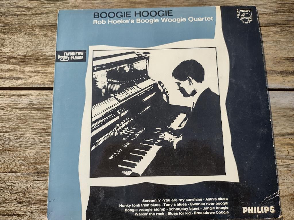 Lp - Rob Hoeke's Boogie Woogie Quartet - Boogie, 1960 tot 1980, Gebruikt, Ophalen of Verzenden, 12 inch