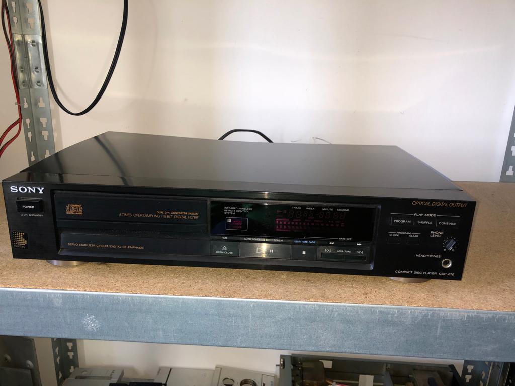 Sony CD speler CDP 670, Ophalen of Verzenden, Gebruikt, Sony