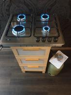 Inbouw kookplaat Merk etna butaan propaan flessengas, Zo goed als nieuw, Inbouw, Gas, 4 kookzones