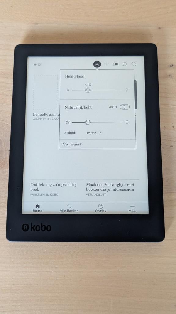 Kobo aura h2o 2e editie in goede staat, Computers en Software, E-readers, Ophalen of Verzenden