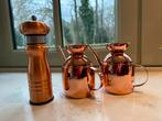 Koperen olijfolie kannetjes en pepermolen, Ophalen of Verzenden, Gebruikt