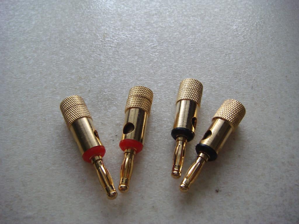 Banaan pluggen voor luidspreker kabel., Audio, Tv en Foto, Luidsprekers, Nieuw, Overige typen, 60 tot 120 watt, Overige merken