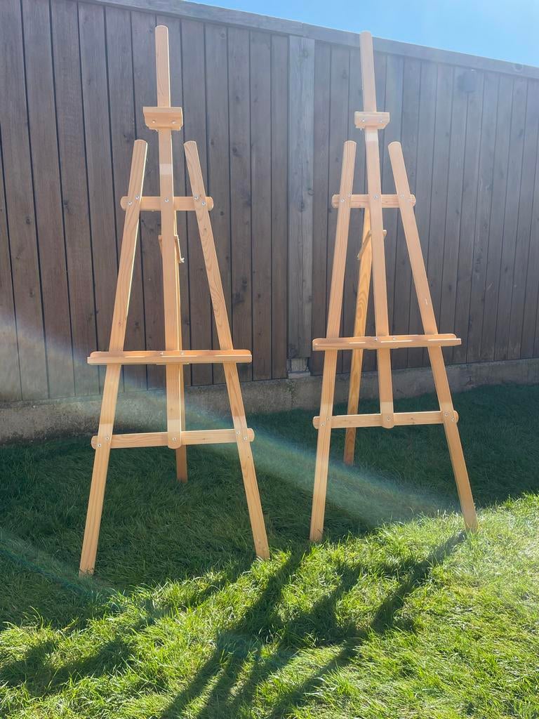 Houten Schildersezel - Perfect voor Kunstenaars, Hobby en Vrije tijd, Schilderen, Gebruikt, Ezel, Ophalen