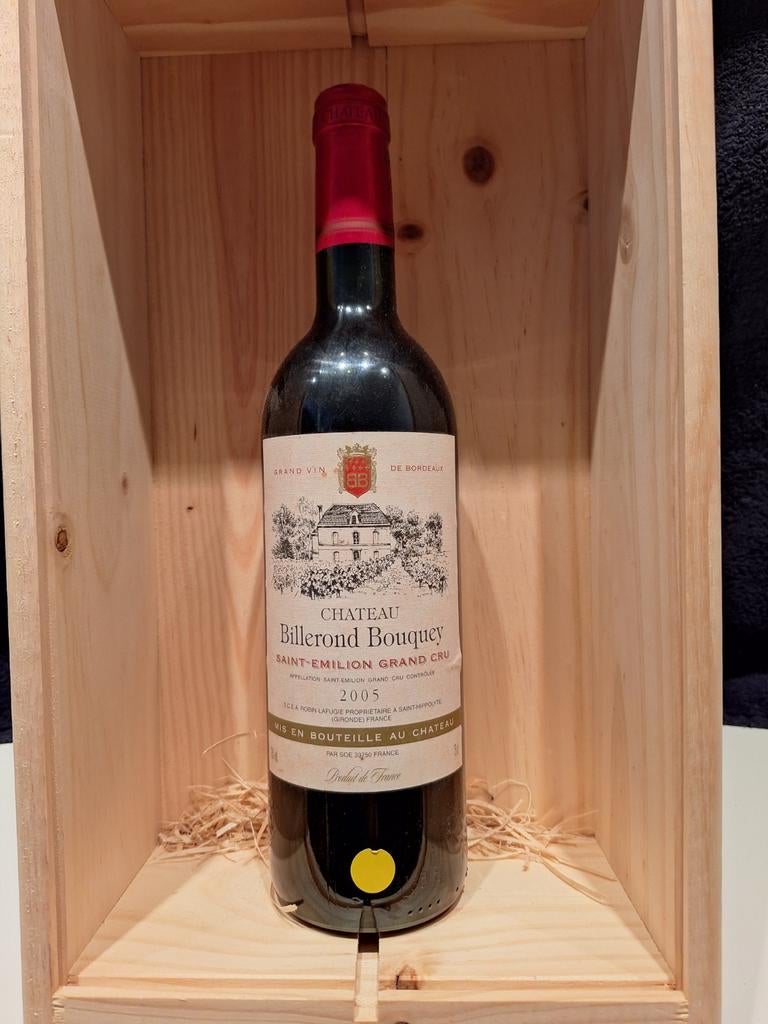 Château Billerond Bouquey Saint-Émilion Grand Cru 2005, Frankrijk, Nieuw, Ophalen of Verzenden, Rode wijn