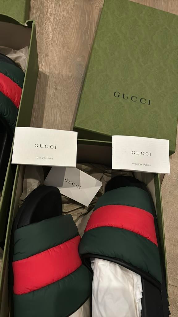 Gucci slippers orgineel, Slippers, Overige kleuren, Ophalen of Verzenden, Zo goed als nieuw