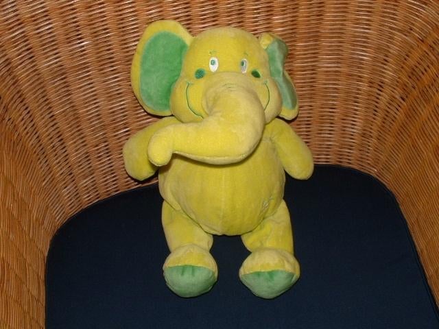 TIAMO OLIFANT OLLI LIMEGROEN MET GROENE BINNENKANT, Kinderen en Baby's, Speelgoed | Knuffels en Pluche, Ophalen of Verzenden, Nieuw