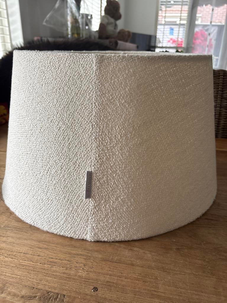 Riviera Maison Crème Lampenkap - 45/35x26cm - Zonder vlekken, Huis en Inrichting, Lampen | Lampenkappen, 25 tot 50 cm, Rond, Ophalen of Verzenden
