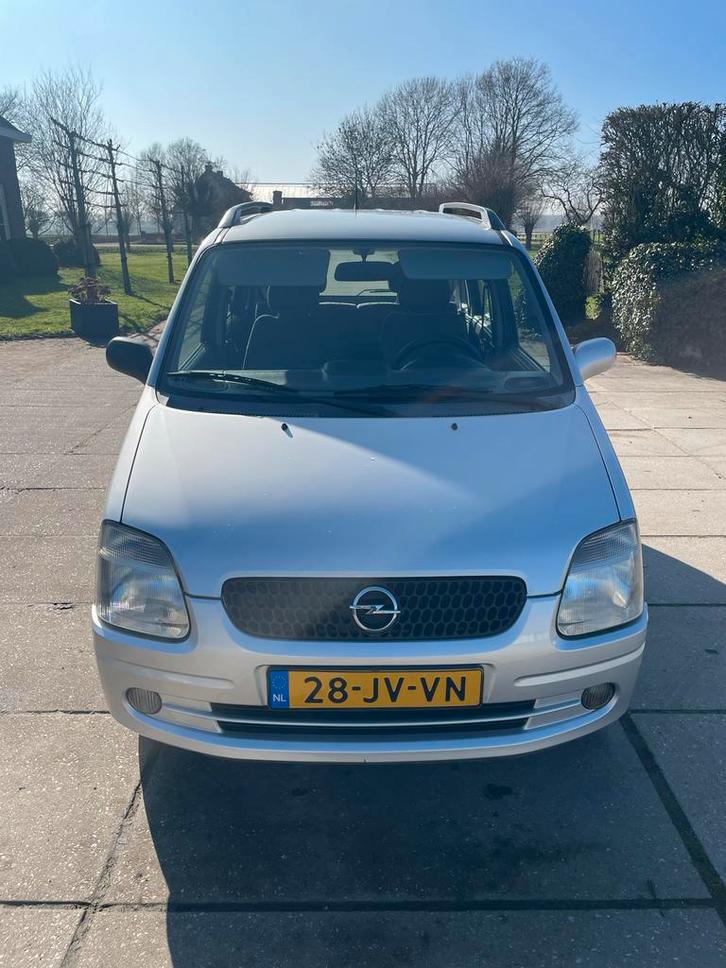 Opel Agila 1.2 I 16V 2002 Grijs, Auto's, Opel, Particulier, Agila, Dakrails, Mistlampen, Navigatiesysteem, Radio, Trekhaak, Benzine