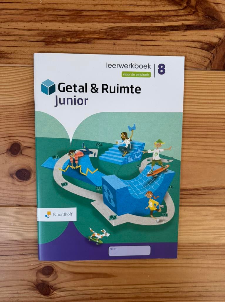 Getal & Ruimte Junior, leerwerkboek gr 8, Naar de eindtoets, Overige vakken, Ophalen of Verzenden, Zo goed als nieuw, Noordhoff Uitgevers