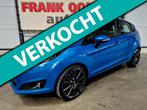 Ford Fiesta 1.0 101PK EcoBoost Titanium + Airco|Bluetooth|PD, Voorwielaandrijving, Elektrische ramen, Blauw, Bedrijf