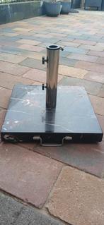 Parasolvoet 30kg 45x45x6cm - Marmerlook, Ophalen, Nieuw, Minder dan 1 meter, Parasolvoet