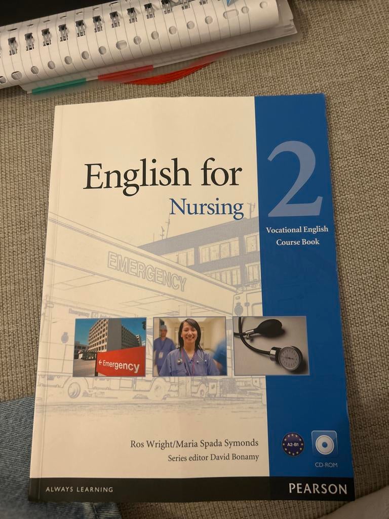 English for Nursing 2 Vocational English Course Book, Ophalen of Verzenden, Zo goed als nieuw, Non-fictie