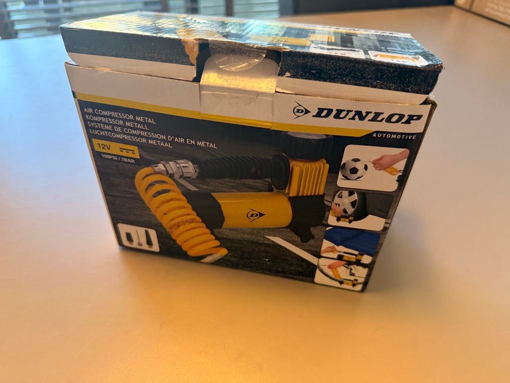 Dunlop Compressor 7 Bar - Draagbare Luchtcompressor, Ophalen of Verzenden, Nieuw