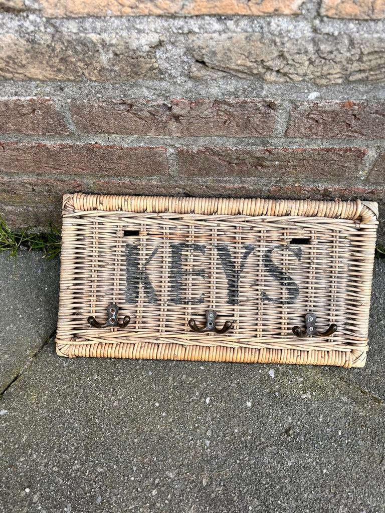 Riviera Maison Sleutelrek, Ophalen, Zo goed als nieuw, Hout, Wandkapstok