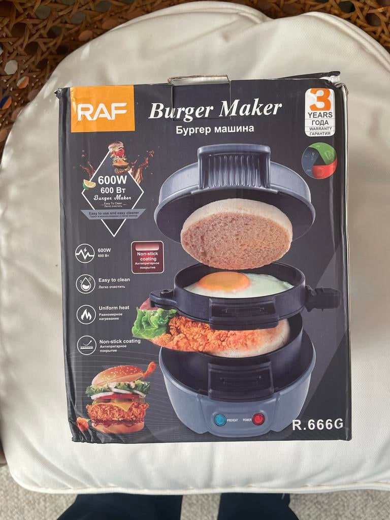 RAF Burgermaker - Nieuw in doos, nooit gebruikt, Ophalen of Verzenden, Nieuw