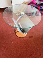 Klein bijzettafeltje met tijdschriftenhouder, Minder dan 45 cm, Minder dan 55 cm, Gebruikt, Rond