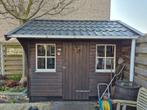 Tuinhuis 2x3 meter met luifel (Hiemstra), Tuin en Terras, Tuinhuizen, Tuinhuis, 2 ramen, Met overkapping, Hout