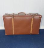 Vintage Koffer - Bruin met houten en metalen accenten, Sieraden, Tassen en Uiterlijk, Koffers, Ophalen