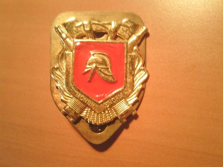 Brandweer embleem Monnickendam, Verzamelen, Militaria | Algemeen, Overige soorten, Embleem of Badge, Nederland, Ophalen of Verzenden