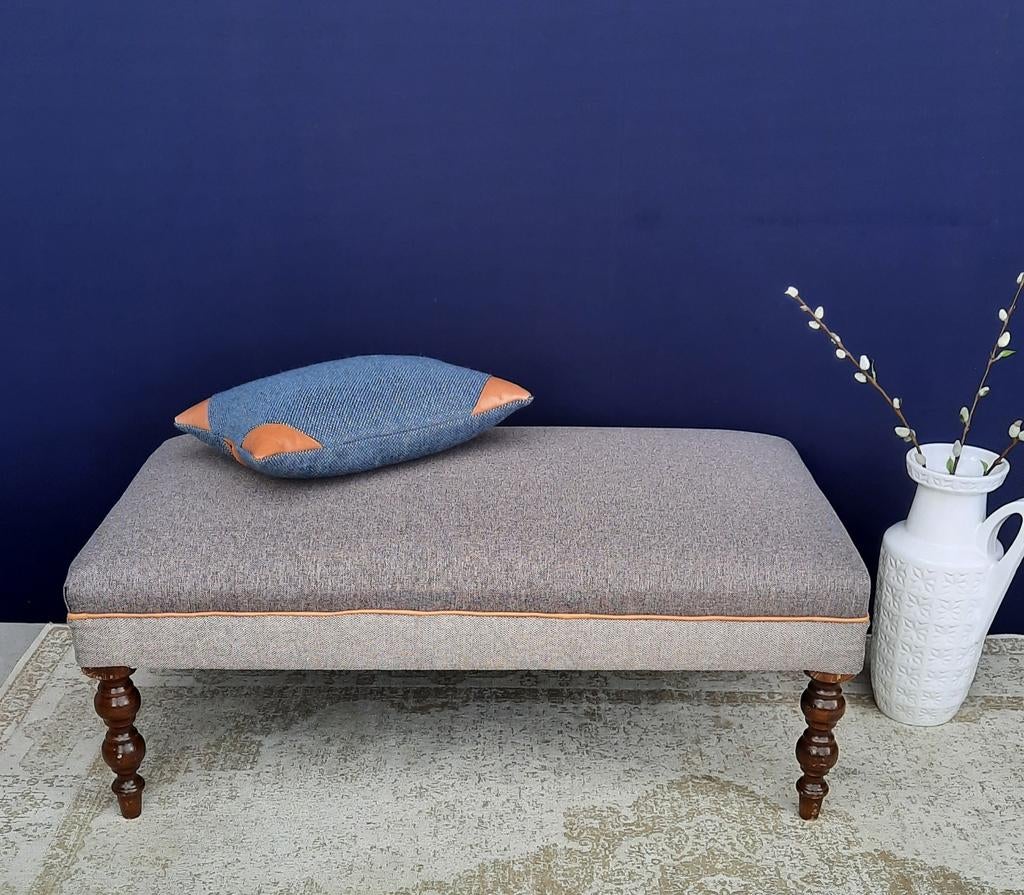 Brocante vintage landelijke hocker bench, bankje, salontafel, Ophalen, Brocante vintage, 100 tot 125 cm, Zo goed als nieuw