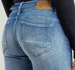 G-Star spijkerbroek Midge Straight Jeans blauw maat 28 x 34, Blauw, Ophalen of Verzenden, W28 - W29 (confectie 36), G-STAR RAW