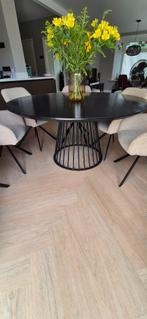 Ronde eettafel zwart, Ophalen, Rond, Zo goed als nieuw, Vijf personen of meer