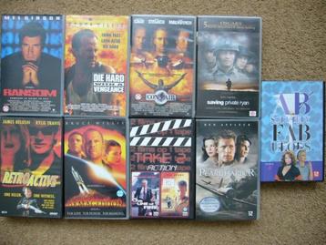 Diverse speelfilms op VHS band beschikbaar voor biedingen