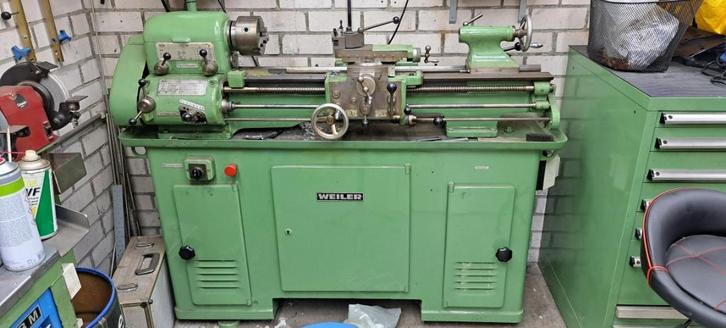 Weiler 280LS draaibank incl. heel veel toebehoren, Doe-het-zelf en Verbouw, Draaibanken, Gebruikt, Metaaldraaibank, 500 tot 1000 mm